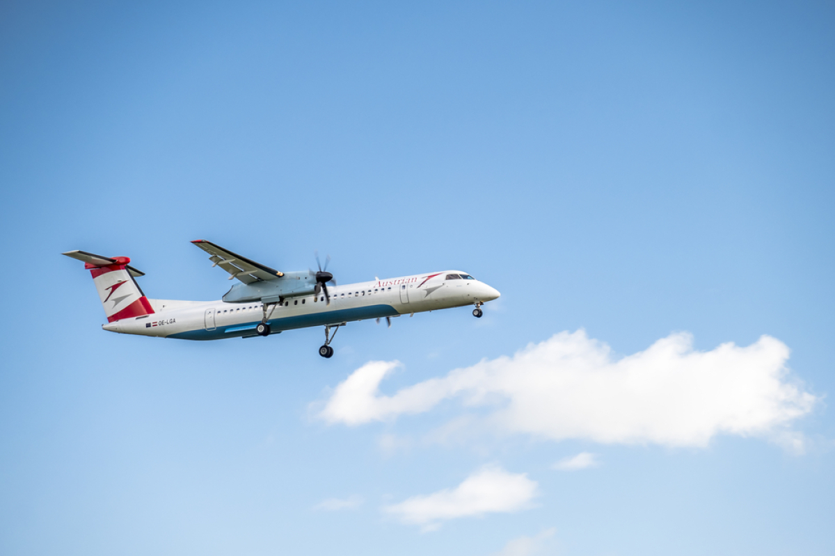 An image of a bombardier jet.