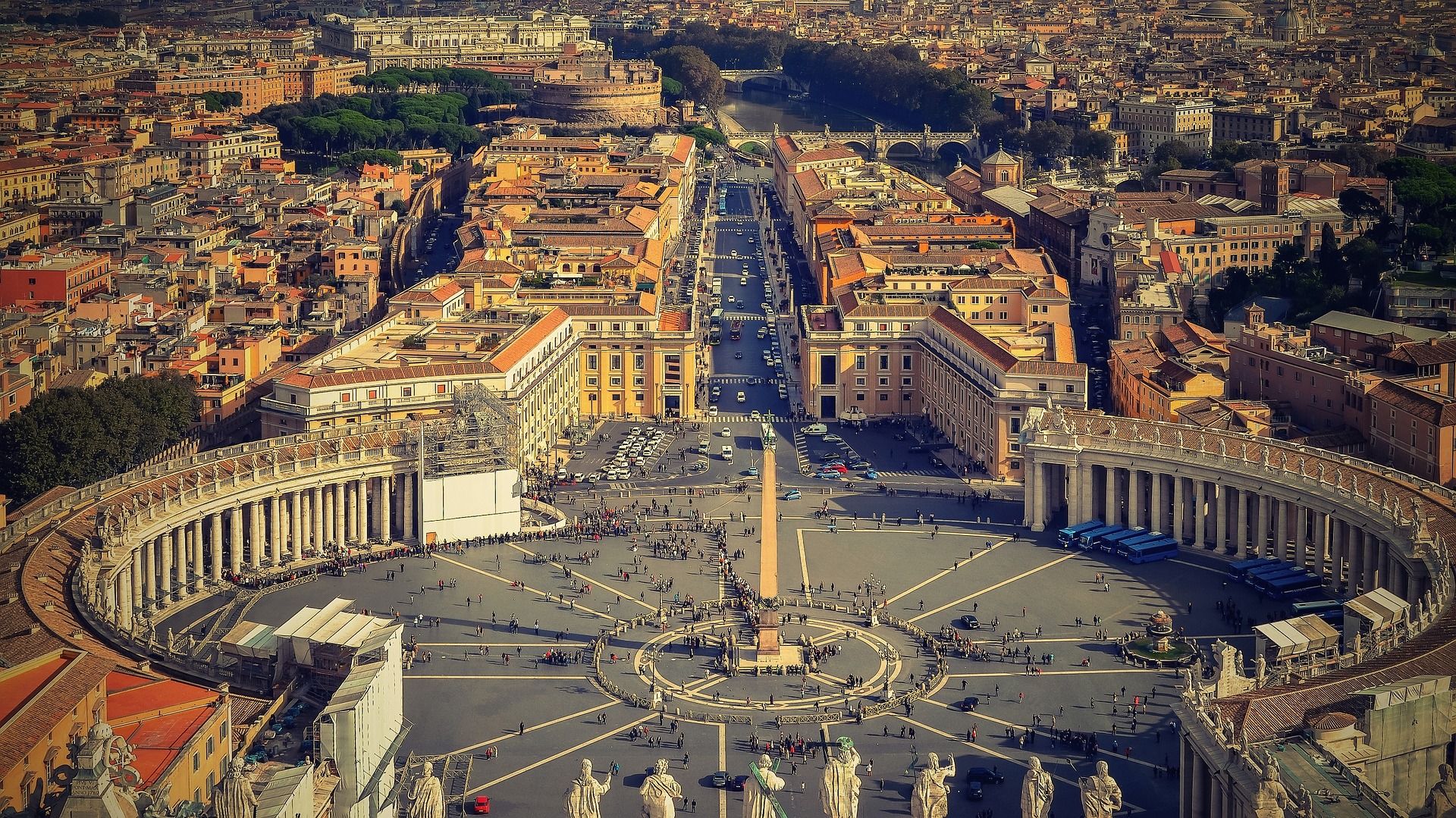 This is a photograph of St. Peter’s Square in Vatican City.