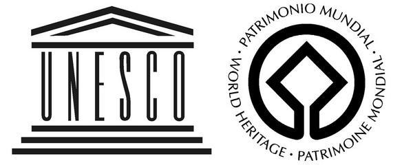 This is an image of the UNESCO World Heritage logos.