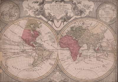 Like all maps, this map is a product of its time. It was produced in 1775 by Tobias Lotter, a German mapmaker who relied heavily on French cartographer Guillaume de l'Isle's work. De I'Isle, in turn, studied Arabic and Persian sources for his maps, and insisted on the application of science to effective map-making. Both Lotter's and de I'Isle's map depict routes of exploration, which led to increased colonization,  in the 18th century. Thus, this map reflects the influence of Arabic cultures on Europe, the application of Enlightenment ideals and the Scientific Method, and the imperial ambitions of European powers.