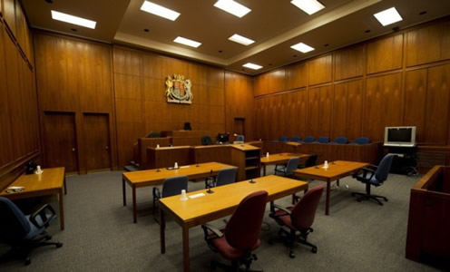 This is an image of a courtroom.