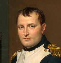 This is an image of a painting of Napoleon Bonaparte.