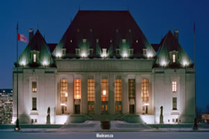 The Supreme Court of Canada building.