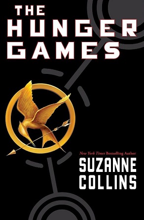 Image of the hunger games book cover.