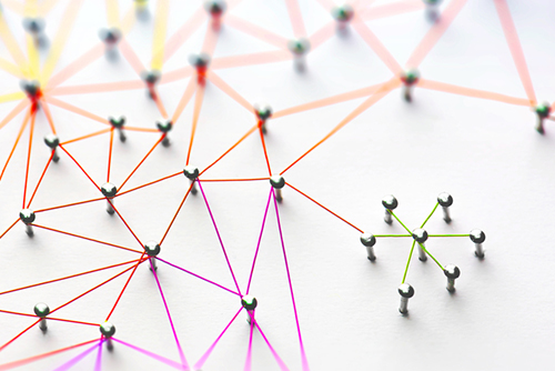This is an image of the representation of a network.