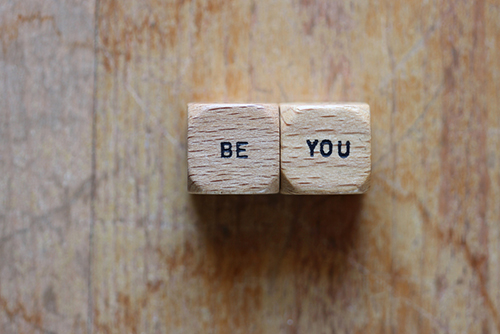 This is an image of word cubes that spell out Be You.