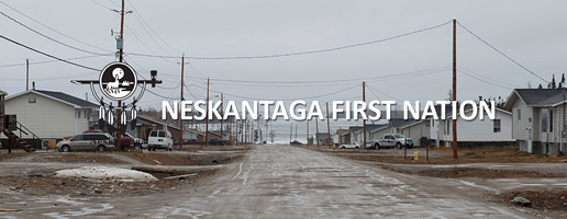 This is an photograph of Neskantaga First Nation.