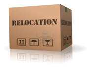 This is an image of a cardboard box which reads 'Relocation' on the side.