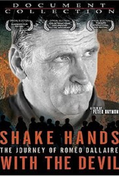 This is a photograph of the DVD cover for Shake Hands, The Journey of Romeo Dallaire.