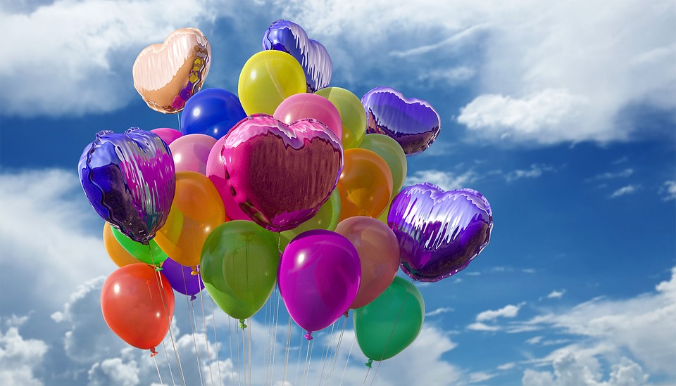 This is an image of helium balloons.
