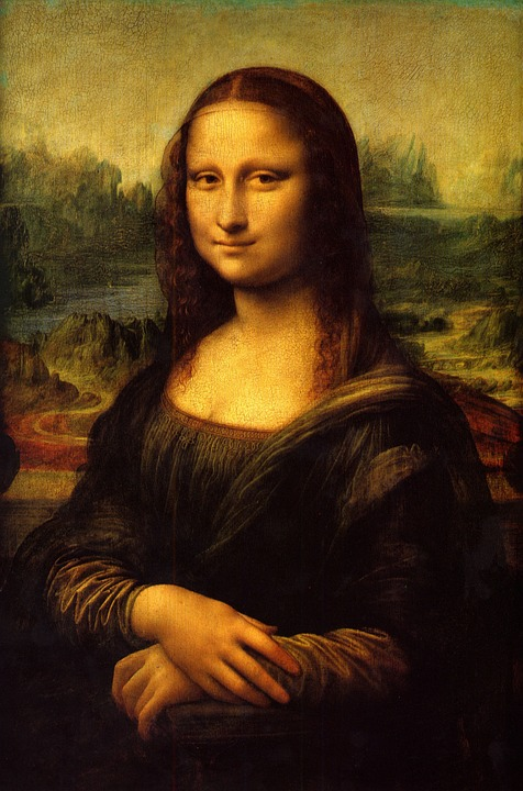 This is an image of the painting, Mona Lisa, by Leonardo da Vinci.