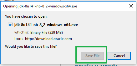 This is an image of where to click to save the file.