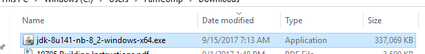 This image showshow to find the file in your downloads folder.