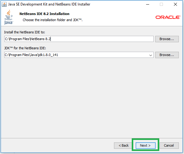 This is an image showing where to store the JDK.