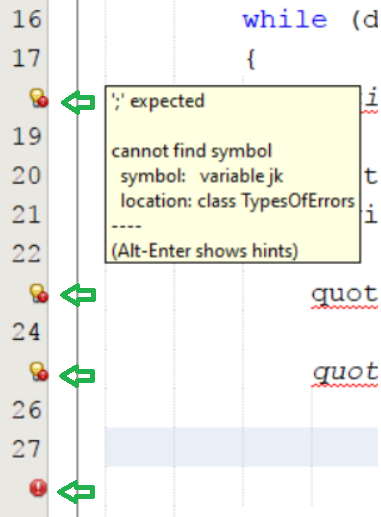 This is an image of Netbeans help features.