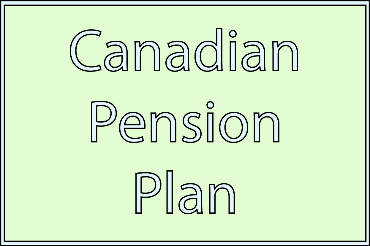 A label that reads Canadian Pension Plan