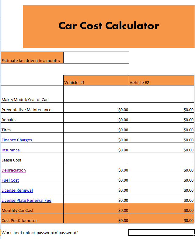 Yearly Car Cost Calculator At Sophie Catani Blog