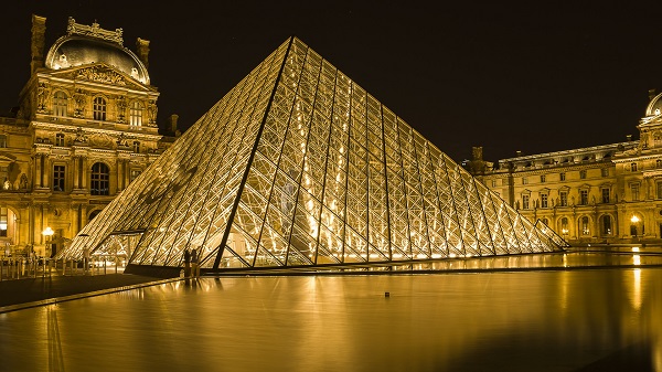 The Louvre museum in Paris, France.
