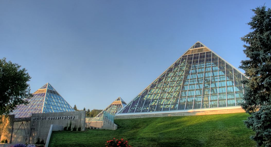   The Muttart Conservatory in Edmonton, Alberta.