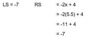 An image showing how the write side can be simplified and equal to -7.