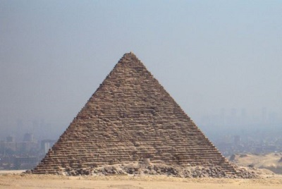 An image of the Great Pyramid of Giza in Egypt.