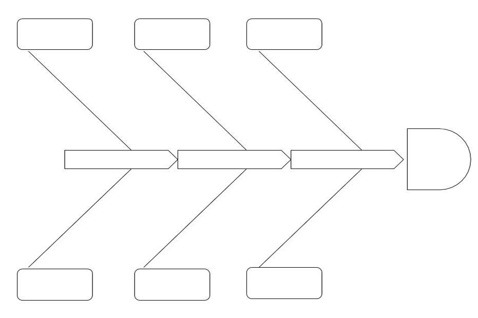 This is a sample fishbone graphic organizer.