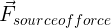 \large \vec{F}_{source of force}