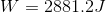 W=2881.2J