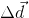 \Delta \vec{d}