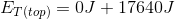 E_{T(top)}=0J+17640J