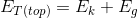 E_{T(top)}=E_k+E_g