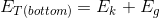 E_{T(bottom)}=E_k+E_g