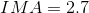 IMA=2.7