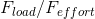 F_{load}/{F_{effort}