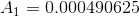 A_{1}=0.000490625
