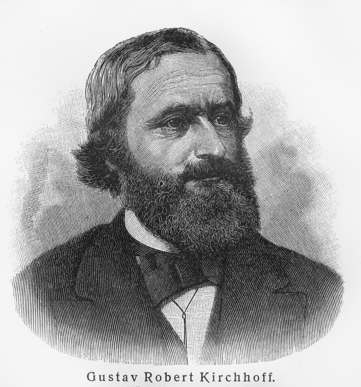 This image depicts Gustav Kirchhoff, a German scientist.