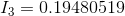 I_{3}=0.19480519